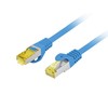 LANBERG Patchcord Cat.6A S/FTP LSZH CU 1m mėlynas