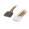 LANBERG CA-HDSA-11CU-0030 maitinimo kabelis MOLEX M ->SATA F x2 30cm