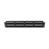 Lanberg Patch Panel 48 port 2U 19" kat.5E UTP juoda