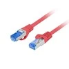 LANBERG patchcord kat.6A FTP LSZH CCA 20m raudona