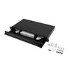 Lanberg Rackmount 19" 1U šviesolaidinis komutacinė panelė 24xSC Simplex/24XLC Duplex Juodas su priedais | FOP1-24SS-LDB