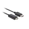 Lanberg vaizdo kabelis su DisplayPort ir HDMI jungtimis