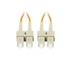 LANBERG šviesolaidinis patchcord MM SC/UPC-SC/UPC dvipusis 5m LSZH om2 50/125 3.0mm oranžinis