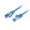 LANBERG patchcord cat.6A FTP LSZH CCA 10m mėlynas