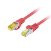 LANBERG Patchcord Cat.6A S/FTP LSZH CU 2m red