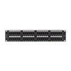 Lanberg Patch Panel 48 port 2U 19" kat.5E UTP juoda
