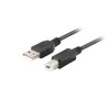 Kabelis USB-A(M)->USB-B(M) 2.0 3m juoda Ferryt BOX Lanberg