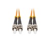 FIBER OPTIC PATCHCORD MM ST/UPC-ST/UPC DUPLEX 3.0MM OM2 50/125 LSZH 5M ORANŽINĖ LANBERG