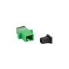 OPTINIS PLASTAS ADAPTERIS SM SC/APC SIMPLEX Juodas CAP 25Vnt. LANBERG