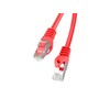 LANBERG patchcord cat.6 20m FTP raudona