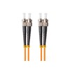 FIBER OPTIC PATCHCORD MM ST/UPC-ST/UPC DUPLEX 3.0MM OM2 50/125 LSZH 5M ORANŽINĖ LANBERG