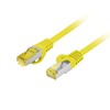 LANBERG Patchcord Cat.6A S/FTP LSZH CU 0.25m yellow
