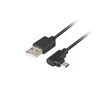 LANBERG CA-USBM-13CC-0018-BK laidas USB Micro-B M ->A M 2.0 kairysis / dešinysis kampas Easy-USB 1,8 m Juodas
