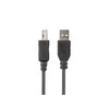 Kabelis USB-A(M)->USB-B(M) 2.0 3m juoda Ferryt BOX Lanberg