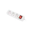 LANBERG PS1-03E-0300-W 3M Baltas LANTERGE CURVE 3X 230V PL su grandinės pertraukikliu, pilnai varinis