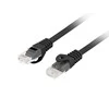 LANBERG Patchcord cat.6 UTP LSZH CU 3m juodas Fluke praėjo