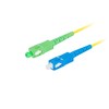 LANBERG šviesolaidinis patchcord SM SC/APC-SC/UPC simplex 2m LSZH g657a1 3.0mm geltonas
