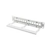 LANBERG patch panel blank 12 port 1U su organizatoriumi Keystone moduliams pilka