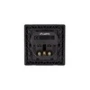 LANBERG AC-WS01-USB2-F-B AC sieninis lizdas schuko su 2 prievadų USB įkrovikliu Juodas