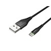 NATEC Cable USB-C/A 2.0 1m prati led juodas nylon
