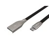 NATEC Cable USB-C/A 2.0 1m prati 1m juodas metal