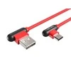 NATEC NKA-1201 Extreme Media kabelis USB Type-C į USB M 1m kampu į kairę/dešinę Raudona
