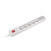 NATEC NSP-0804 Viršįtampių apsauga 8 lizdai IEC CONNECTOR 5m pilkas