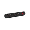 NATEC Surge protection Bercy 400 1.5m 5x French outlets juodas