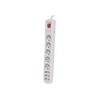 NATEC NSP-0804 Viršįtampių apsauga 8 lizdai IEC CONNECTOR 5m pilkas