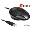 IMTUVAS GPS NAVILOCK NL-8012U USB-A U-BLOX 8 UBX-M8030-KT IPX6 MULTI GNSS NA KABLU 4.5M