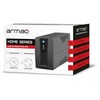 ARMAC UPS Home Line-Interactive H/650E/LED/V2 650VA 2x French Outlets USB-B LED