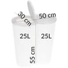 Excellent Houseware Atliekų rūšiavimo šiukšliadėžė plastikinis 2x25 l