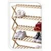Home Styling Collection 5-tier shoe rack RONIV, 67 x 25 x 87 cm, bamboo