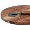 Excellent Houseware Medinė picos lenta su pjautuvu 30 cm 2 vnt.
