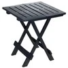 ProGarden Lauko stalas sulankstomas juoda 44x44x50 cm