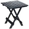 ProGarden Lauko stalas sulankstomas juoda 44x44x50 cm