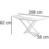Ultra Clean Italijos skalbinių džiovykla XXL 208 cm, balta, išskleidžiama