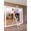Aliuminio ladder, 4-step - baltas, WENKO