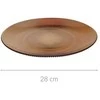 Home Styling Collection Stiklo serviravimo lėkštė 28 cm, gintaro spalvos