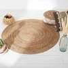 Kilimas Atmosphera Jute 181000, smėlio ruda, D120 cm