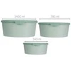 Excellent Houseware Puikios namų apyvokos reikmenų pakuotės su plastikiniais maisto indeliais, 3 skirtingų dydžių vienetai