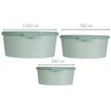 Excellent Houseware Puikios namų apyvokos reikmenų pakuotės su plastikiniais maisto indeliais, 3 skirtingų dydžių vienetai
