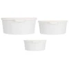 Excellent Houseware Puikios namų apyvokos reikmenų pakuotės su plastikiniais maisto indeliais, 3 skirtingų dydžių vienetai