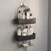 Bathroom Solutions ARC metalinė vonios lentyna, 24 x 12 x 59 cm
