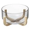 Secret De Gourmet ARHA salotų dubuo, 24 cm stiklas, su mediniu stovu