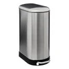 5five Simply Smart Steel Ariane siaura šiukšlių dėžė, nerūdijančio plieno, su pedalu, 30 l