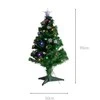 Fééric Lights and Christmas Star Dirbtinė Kalėdų eglutė su apšvietimu ir žvaigžde, 90 cm