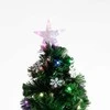 Fééric Lights and Christmas Star Dirbtinė Kalėdų eglutė su lemputėmis ir žvaigžde, 120 cm