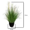 Atmosphera Dirbtinė žolė juodame puode, 70 cm