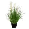 Atmosphera Dirbtinė žolė juodame puode, 70 cm